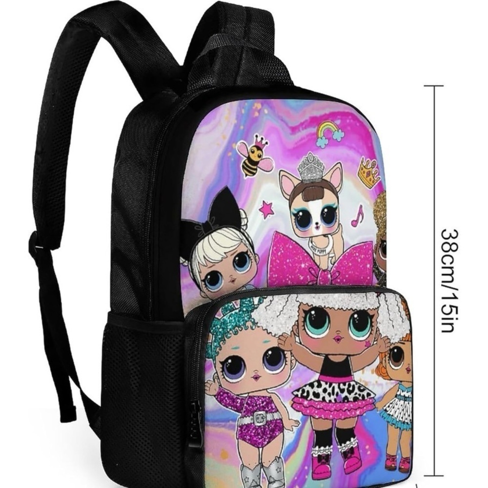 Cute Backpack 2PC Backpack Set Cute Laptop Backpack 17 Inch W5
